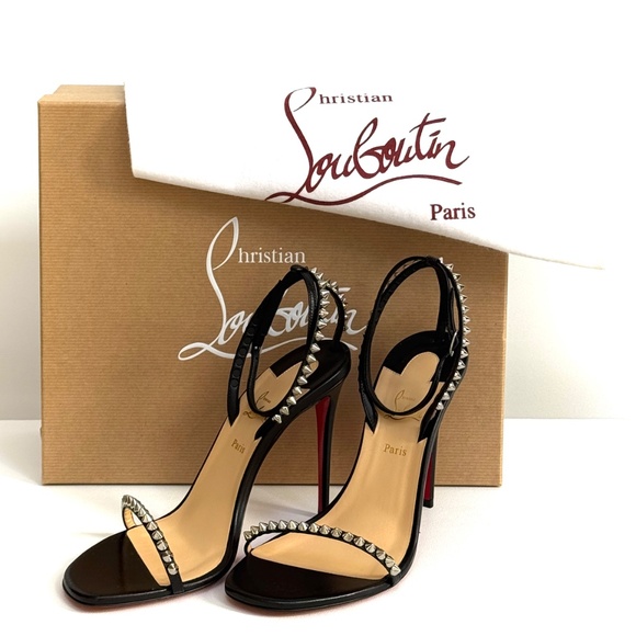 Christian Louboutin So Me Studded Sandals US 8.5  / NEW - Picture 11 of 16